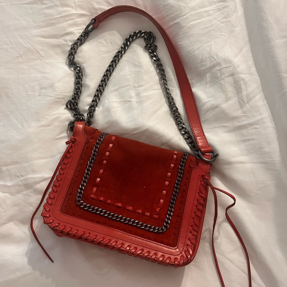 Zara sided leather fringe shoulder bag